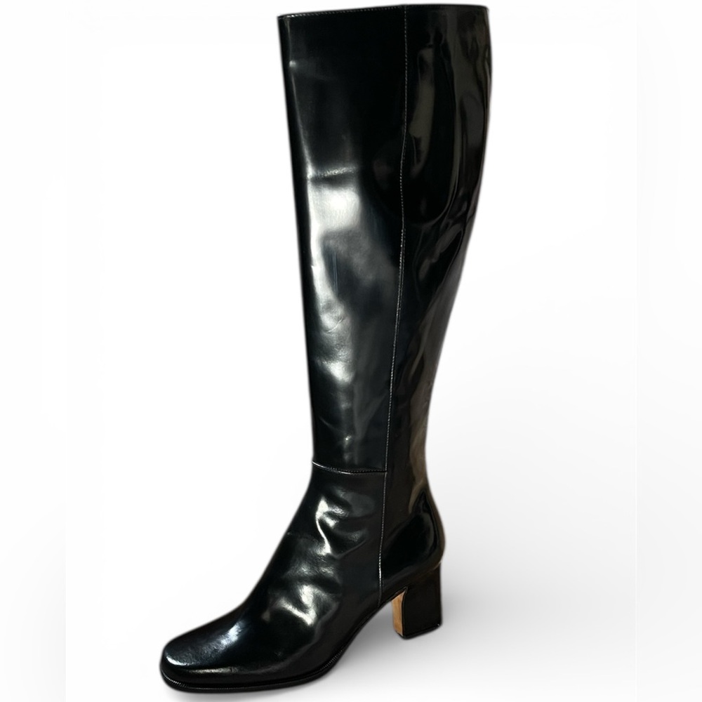 Calvin Klein Black Leather knee high boots 5.5M